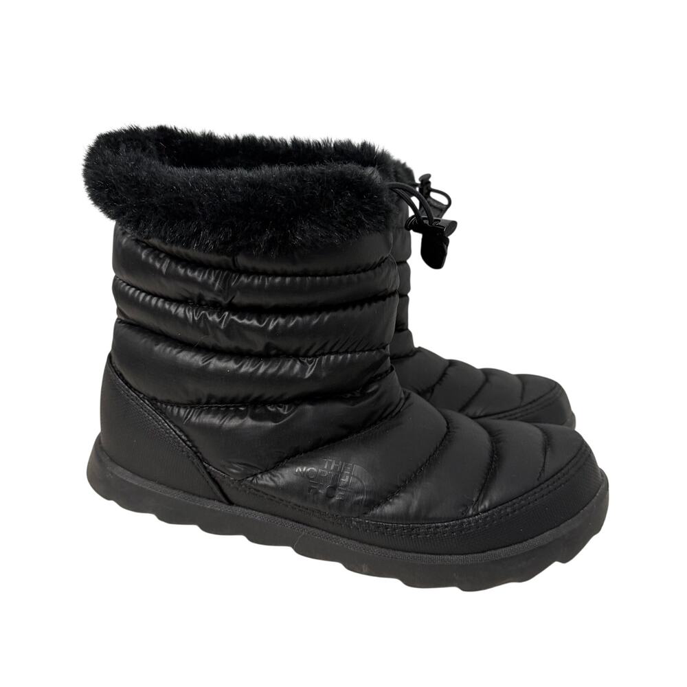 The North Face ThermoBall MicroBaffle Bootie Womens Size 8 Black Ankle Insulated